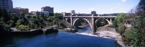 Framed Monroe Street Bridge, Spokane, Washington State Print