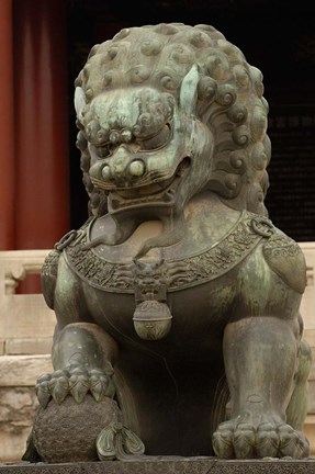 Framed Mythical Animal, Forbidden City, National Palace Museum, Beijing, China Print