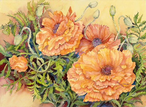 Double Poppies Fine Art Print by Joanne Porter at FulcrumGallery.com