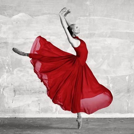Ballerina in Red (detail) Fine Art Print by Haute Photo Collection at  FulcrumGallery.com