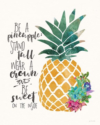 Be a Pineapple Fine Art Print by Jo Moulton at FulcrumGallery.com