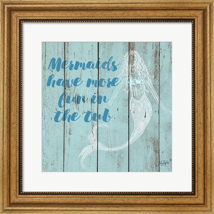 Framed Mermaid Saying I Print