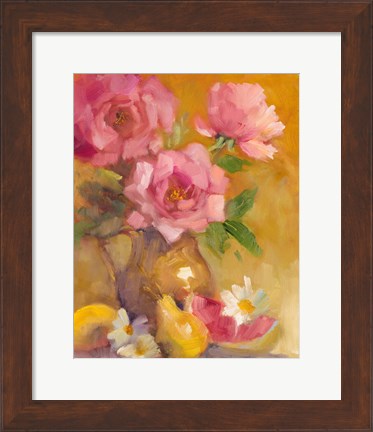 Framed Three Roses Print