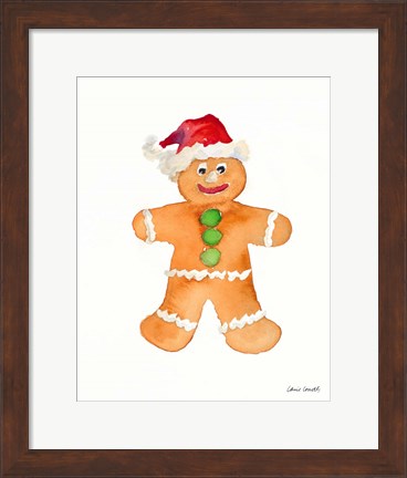 Framed Gingerbread Man I Print