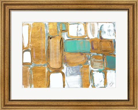 Framed Gold Standing Imitation II Print