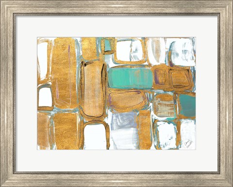 Framed Gold Standing Imitation II Print