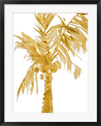 Framed Gold Palms I Print