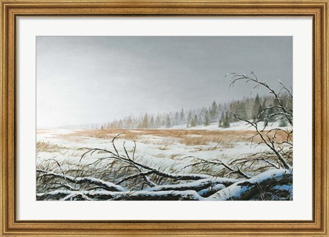 Framed Snowy Morning Print