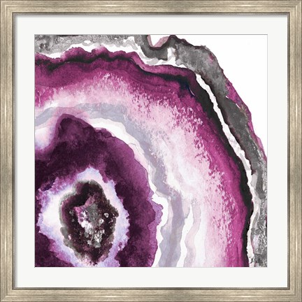 Framed Pink Agate II Print