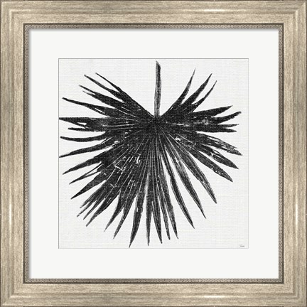 Framed Dark Leaf Palm I Print