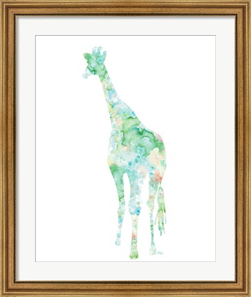 Framed Flowers in Giraffe Print