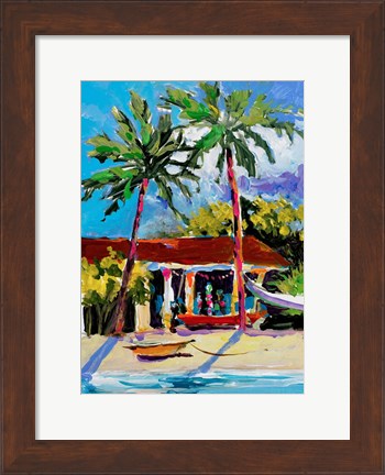 Framed Caribbean Shore Print