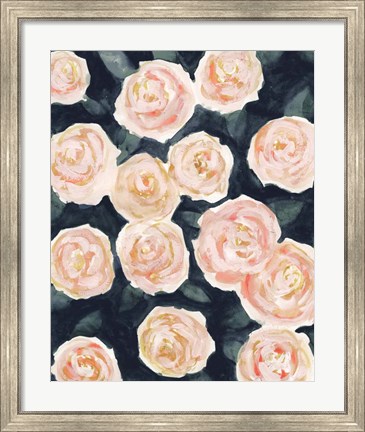 Framed Peach Petals II Print