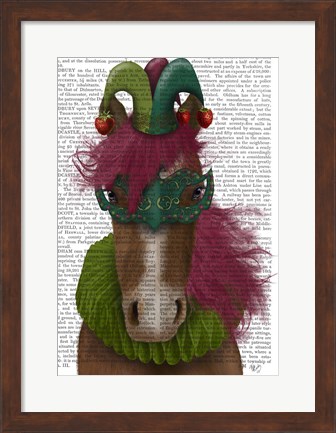 Framed Horse Strawberry Fool Print