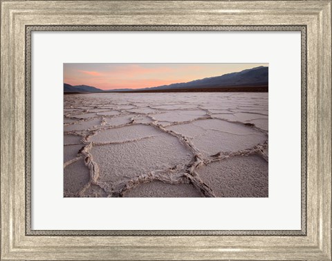 Framed California, Death Valley Salt Flats Print