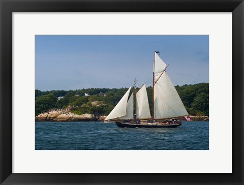 Framed Annual Schooner Festival, Massachusetts Print