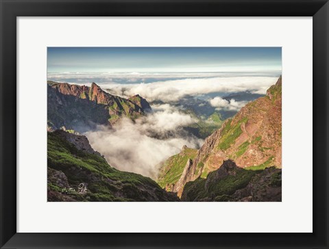Framed Over the Clouds Print