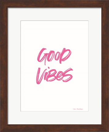 Framed Good Vibes Print