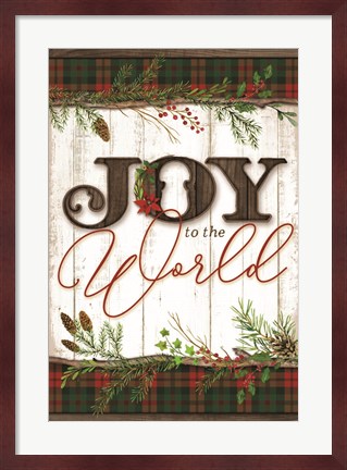 Framed Joy to the World Print