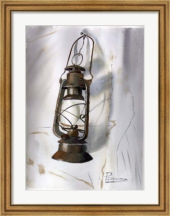 Framed Lantern Print