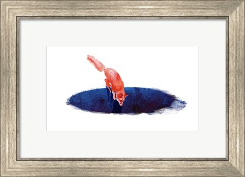 Framed Jump Into Nowhere Print