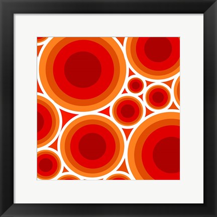 Framed Circles 1 Print