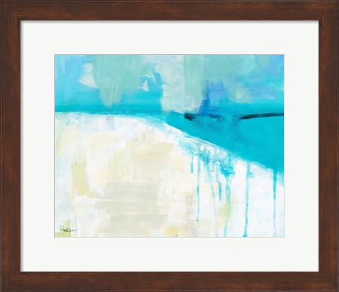 Framed Coastal Blues 1 Print
