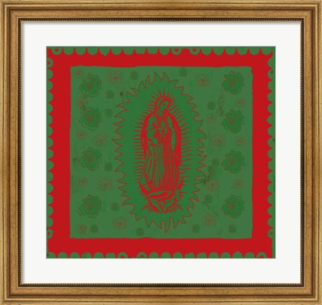 Framed Green Mary Print