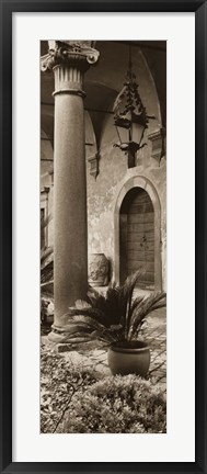 Framed Portico, Umbria Print