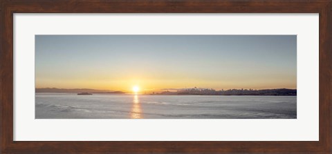Framed Sunrise Vista on the Bay Print