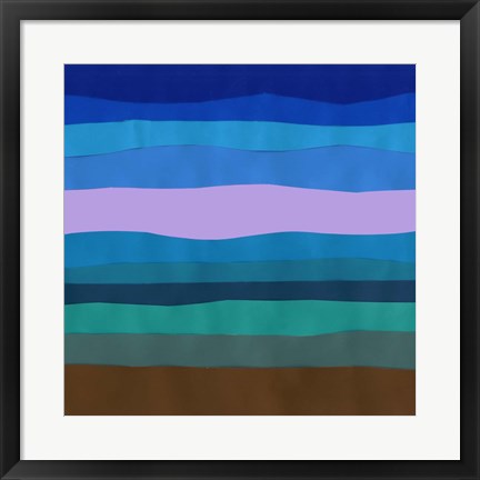 Framed Blue Ridge Abstract II Print