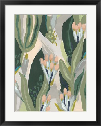 Framed Floral Impulse I Print