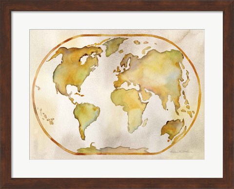 Framed Around the World Print