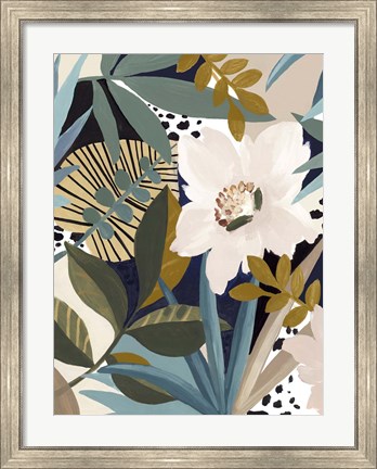 Framed Floral Symphony I Print