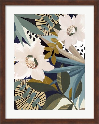 Framed Floral Symphony II Print
