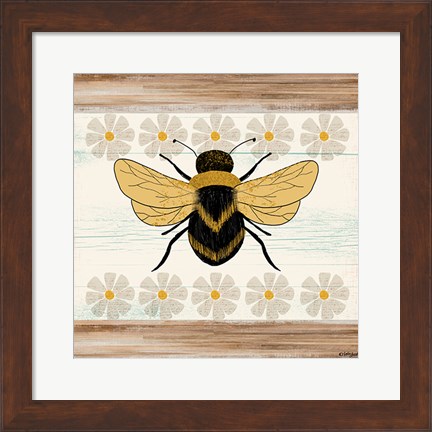 Framed Farmhouse Bee Print