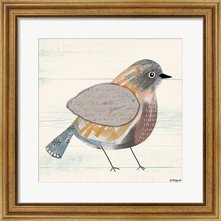 Framed Painterly Bird Print