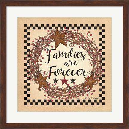 Framed Family Wreath Print