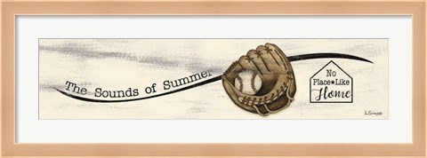 Framed Baseball - Summer Print