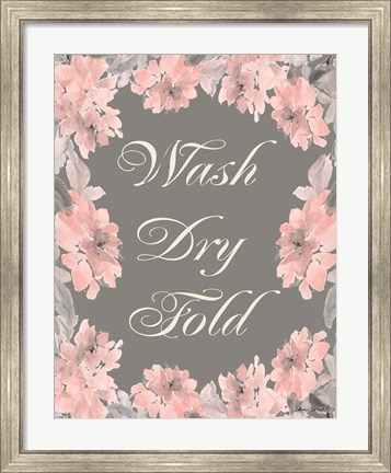 Framed Wash Dry Fold Print