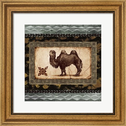 Framed African Expression Square I Print