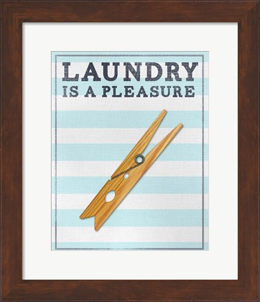Framed Laundry Lounge I Print