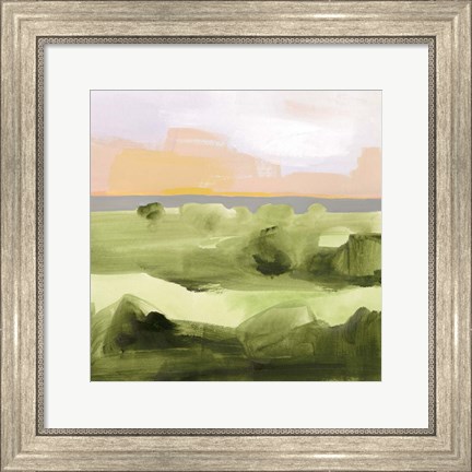 Framed Jotted Landscape II Print