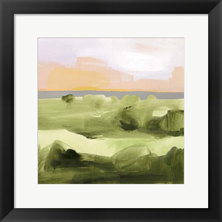 Framed Jotted Landscape II Print
