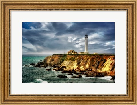 Framed Coastline Lighthouse Print