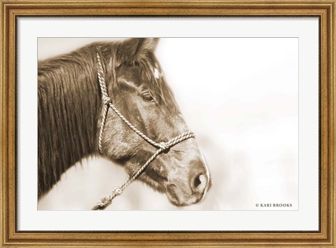 Framed Sepia Thunder Print