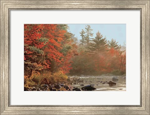 Framed Foggy River Print