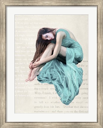 Framed Seated Beauty II Print