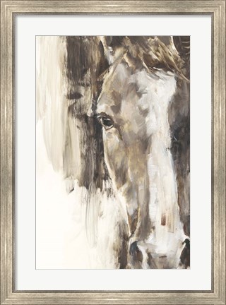 Framed Cropped Equine Study I Print