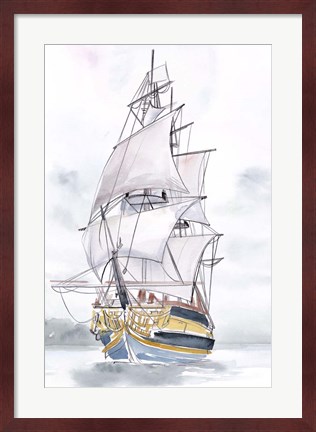 Framed Tall Ship II Print